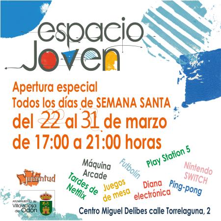 El Ayuntamiento de Villaviciosa de Odón abre de nuevo el Espacio Joven el 22 de marzo con un horario especial durante la Semana Santa