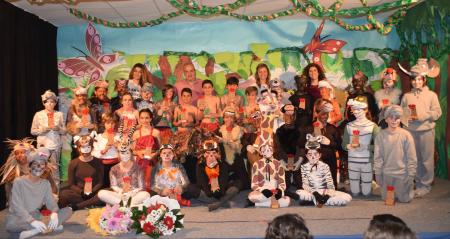 Representación de "The jungle book" por alumnos colegio Gandhi