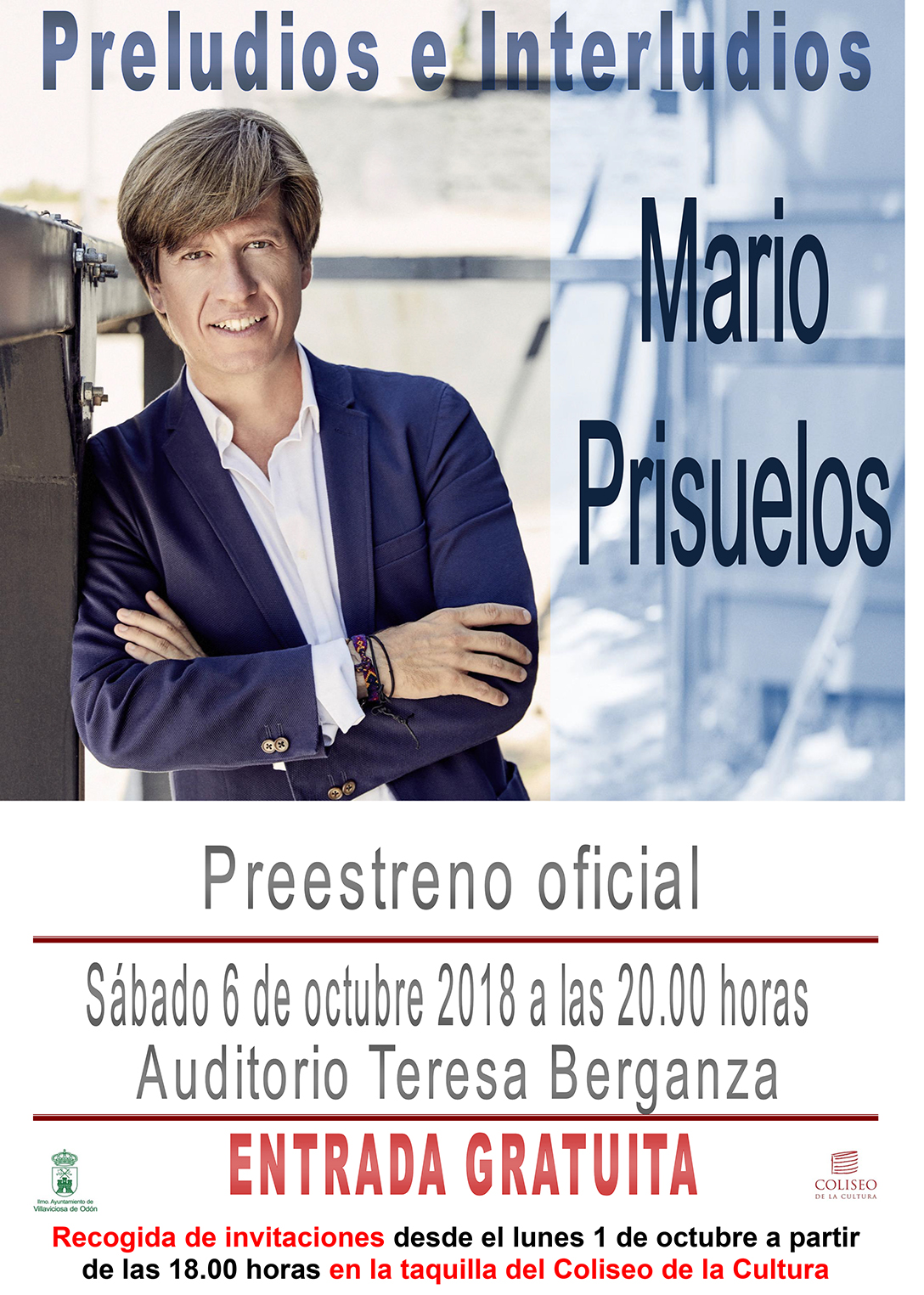 Mario Prisuelos preestrena en Villaviciosa "Preludios e Interludios"