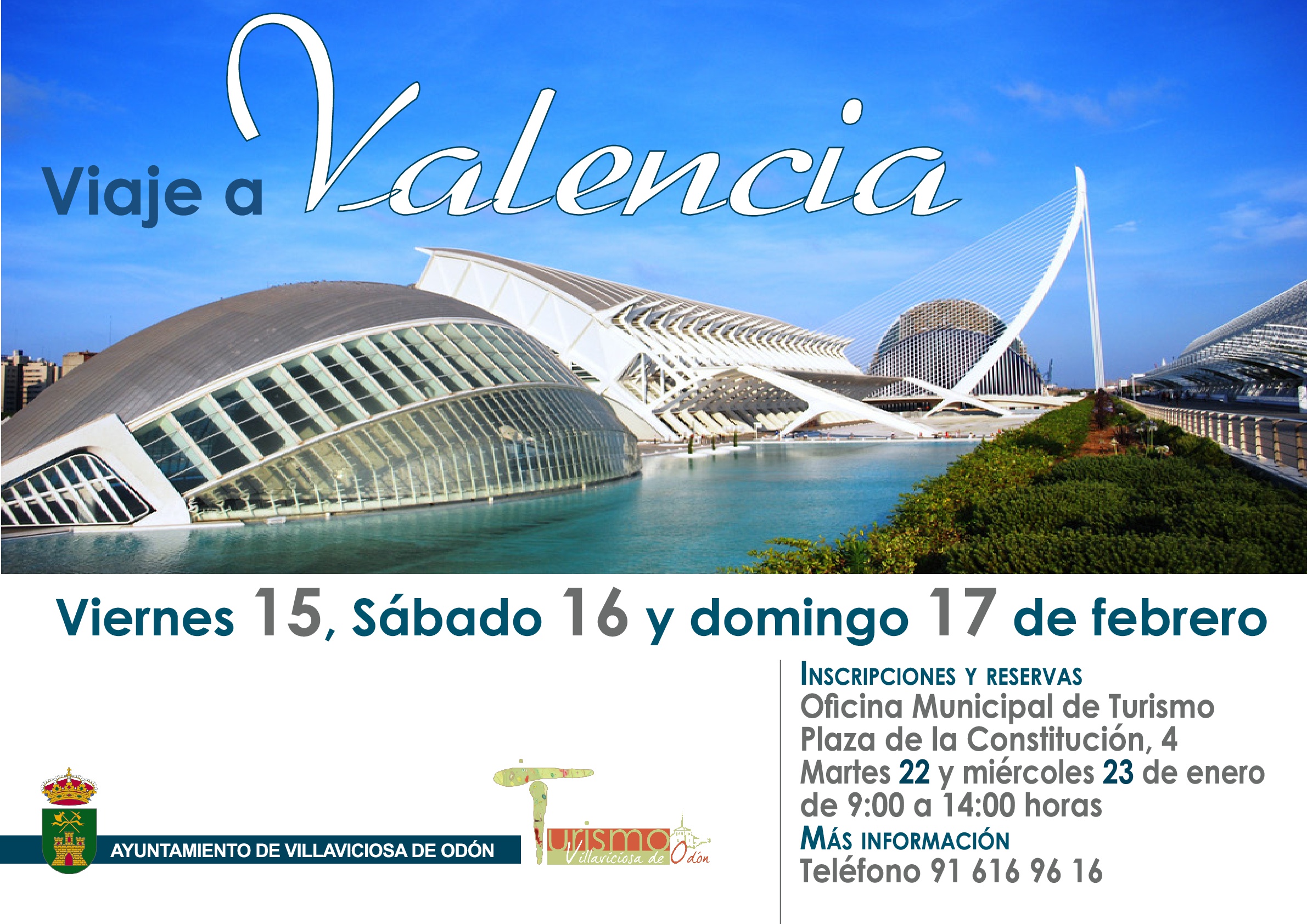 Reserva de plaza para el Viaje a Valencia