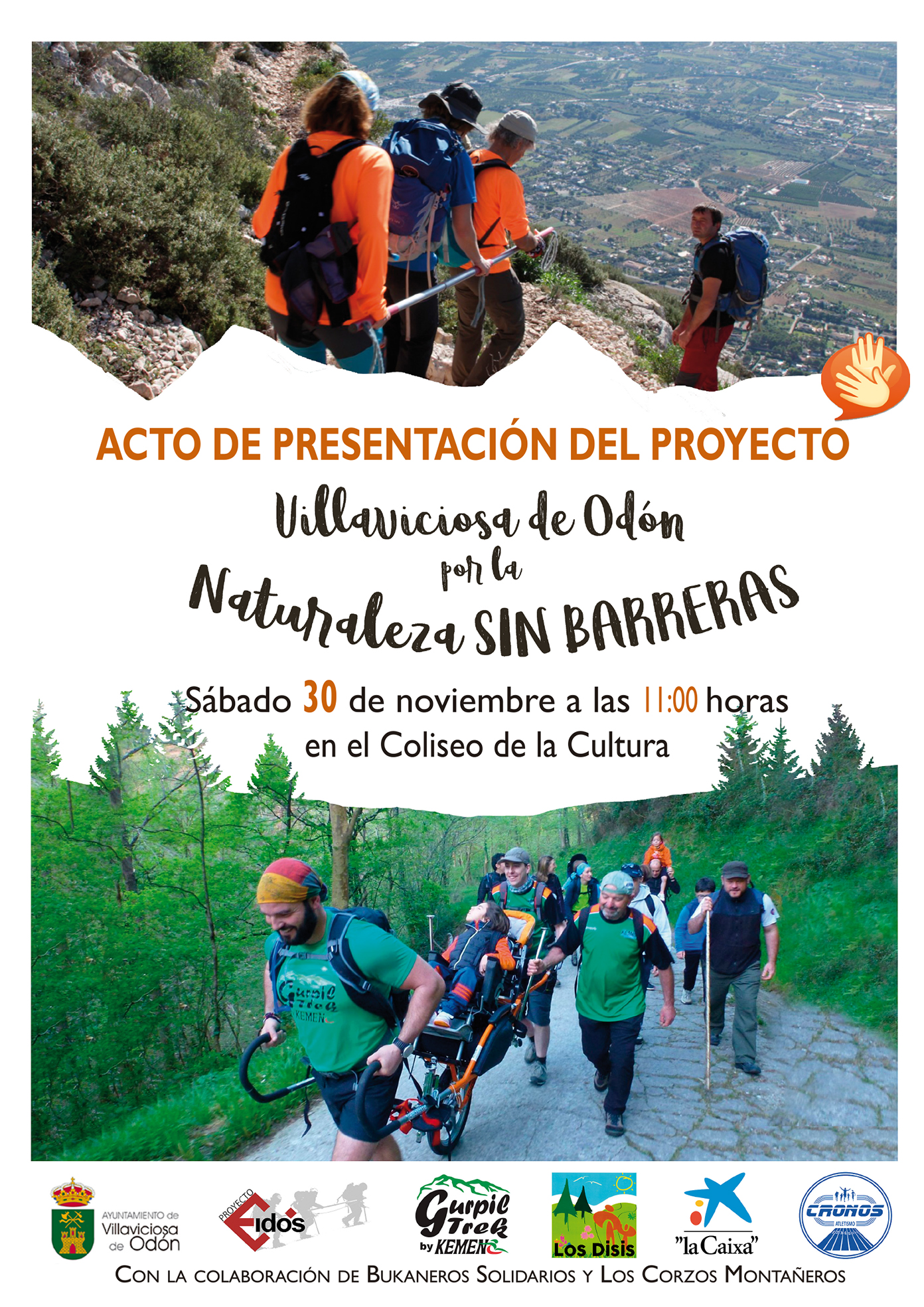 Presentación del proyecto Villaviciosa de Odón por un deporte inclusivo de senderismo y montaña sin barreras