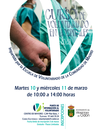 Villaviciosa de Odón acogerá el Curso de Voluntariado en hospitales