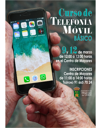 Villaviciosa de Odón organiza un curso para facilitar a sus mayores el manejo de la telefonía móvil de última generación