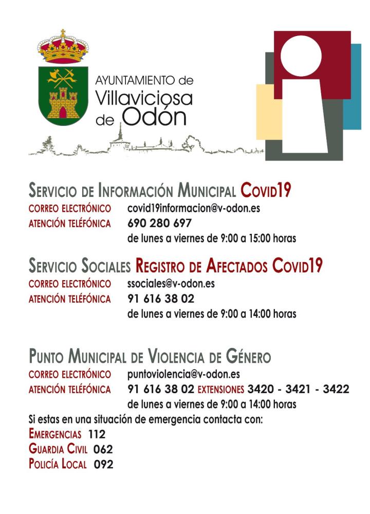  Imagen Covid-19: teléfonos de interés municipales