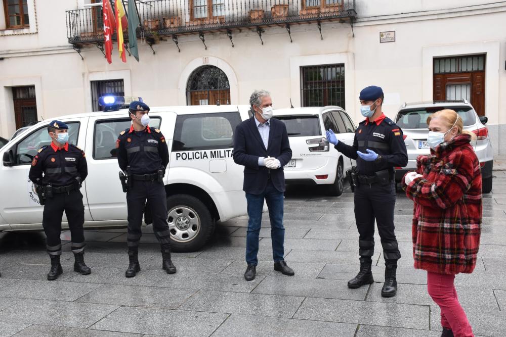  Imagen Una sección de la Guardia Real visita Villaviciosa para realizar patrullas presenciales colaborando con la Policía Local y Guardia Civil