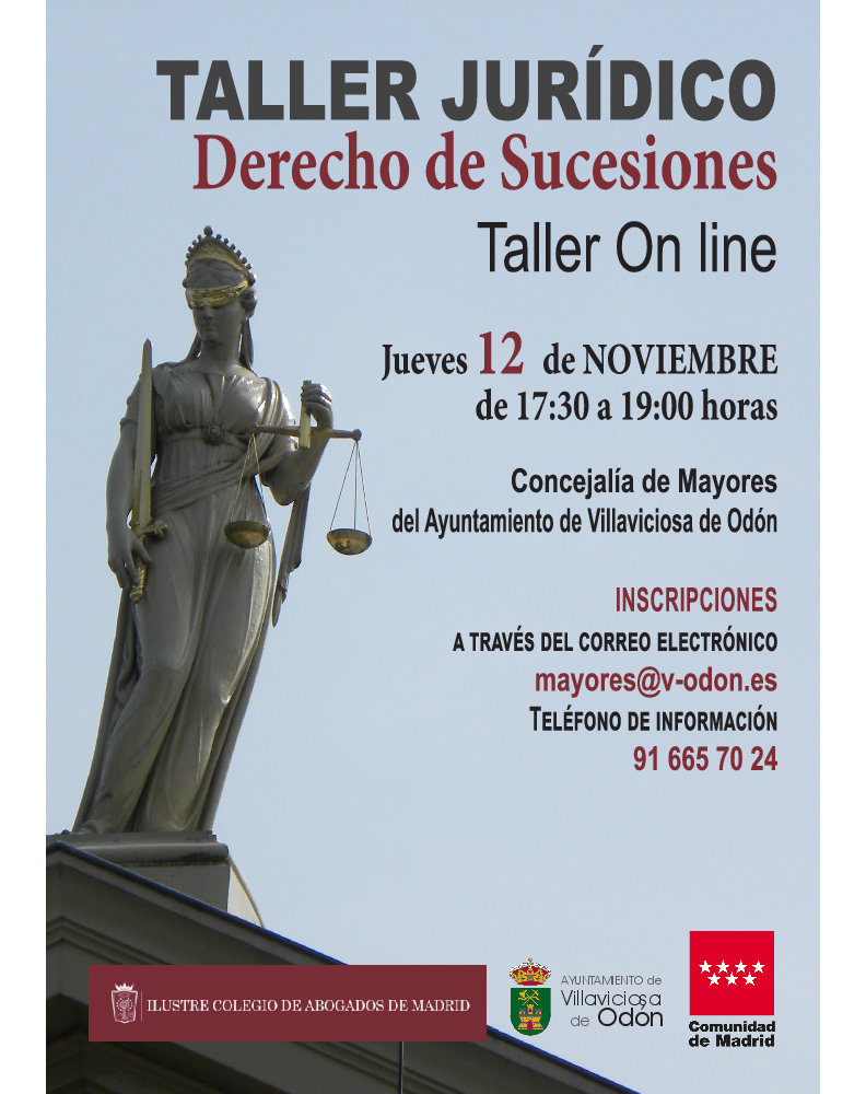  Imagen Nuevo taller online sobre derecho de sucesiones dirigido a mayores de 60 años