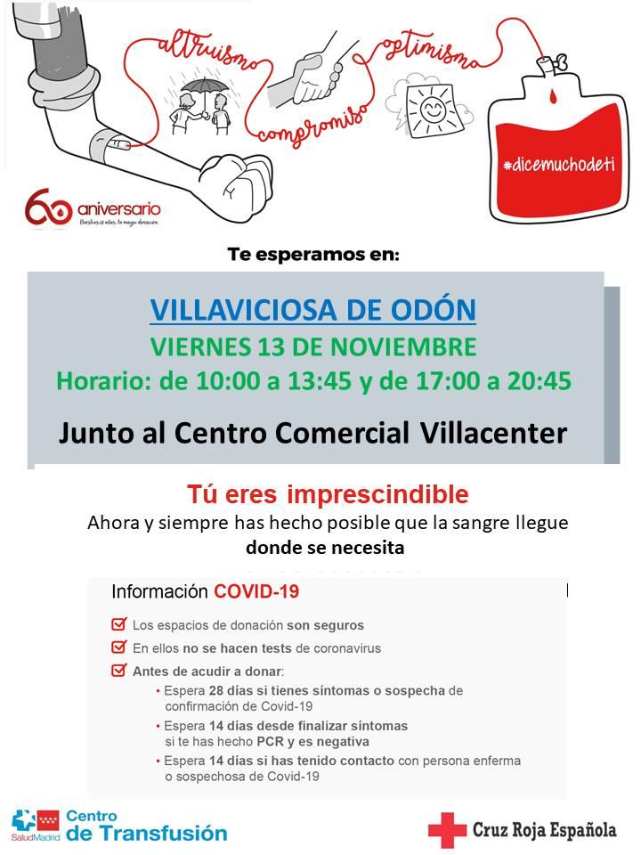  Imagen Campaña de donación de sangre de la Cruz Roja el 13 de noviembre