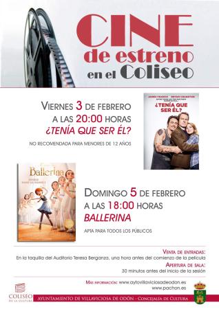  Imagen Cine de Estreno para este fin de semana en el Coliseo de la Cultura