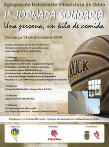  Imagen La Agrupación de Baloncesto Villaviciosa de Odón celebrará el domingo la primera Jornada Solidaria "Una persona, un kilo de comida"