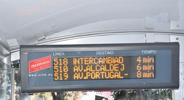  Imagen Instalados 11 paneles informativos en las marquesinas de autobús que informan del tiempo de espera