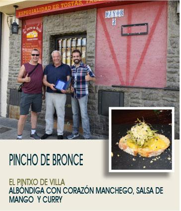  Imagen La Churrería Cafetería La Parada se alza con el primer premio de la XI edición de la Ruta del Pincho