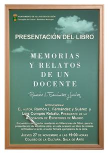 Ramón L. Fernández presenta hoy su libro, Memorias y relatos de un docente