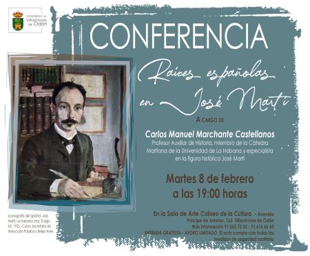 Conferencia: Raíces españolas en José Martí en el Coliseo de la Cultura de Villaviciosa de Odón