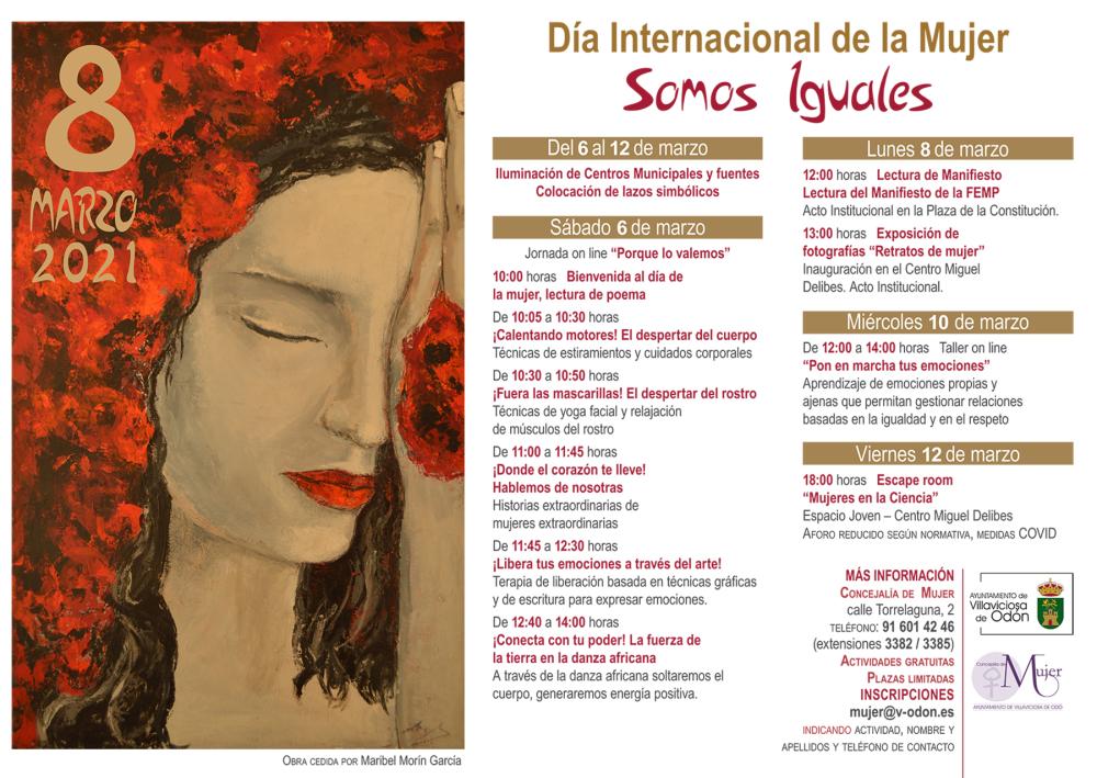 Imagen Villaviciosa de Odón presenta su programa de actividades con motivo del Día Internacional de la Mujer