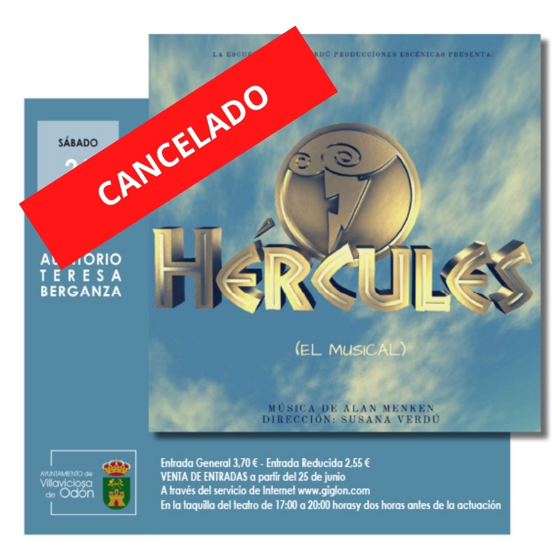 Cancelado el Musical "Hércules"