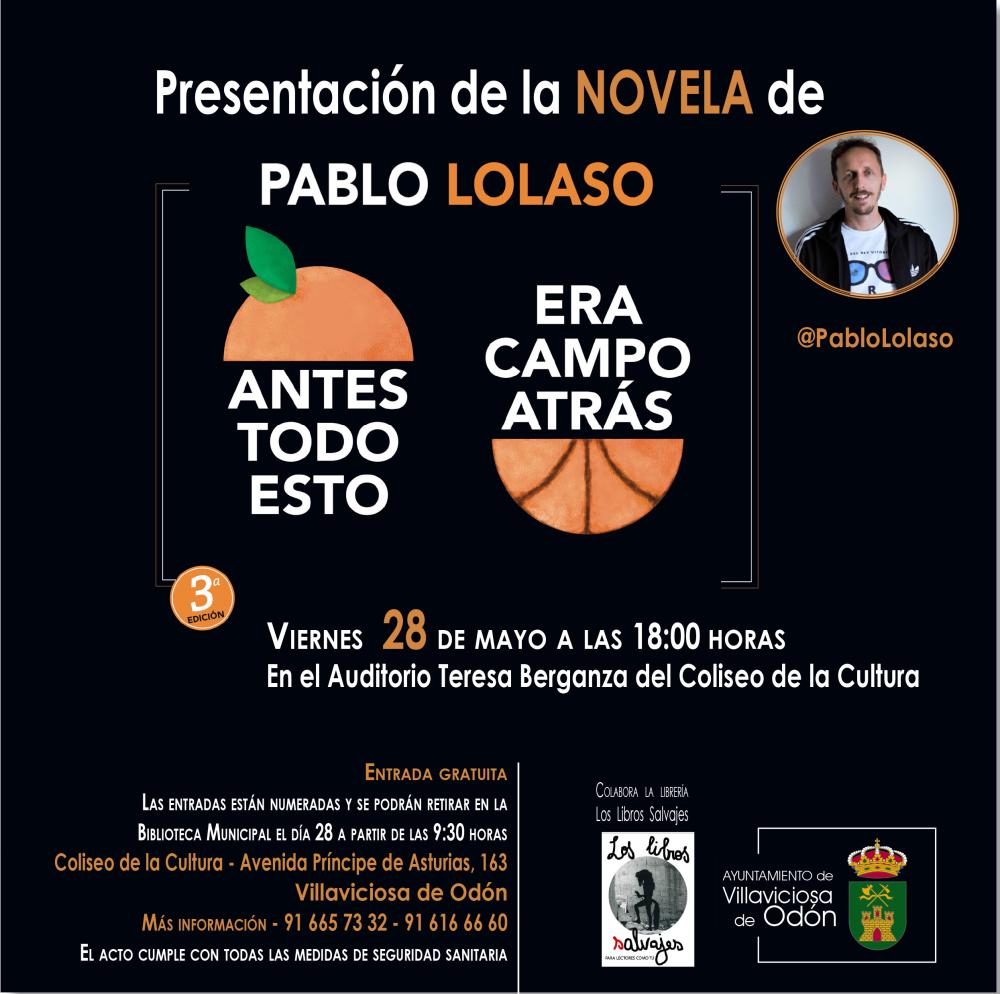  Imagen Nuestro vecino Pablo Lolaso presenta este viernes su primera novela, “Antes todo esto era campo atrás”