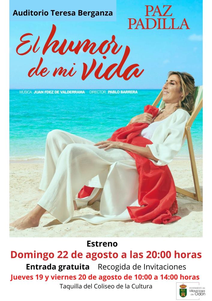  Imagen Nuestra vecina y popular humorista, actriz y presentadora, Paz Padilla, estrena en Villaviciosa de Odón la obra "El humor de mi vida"