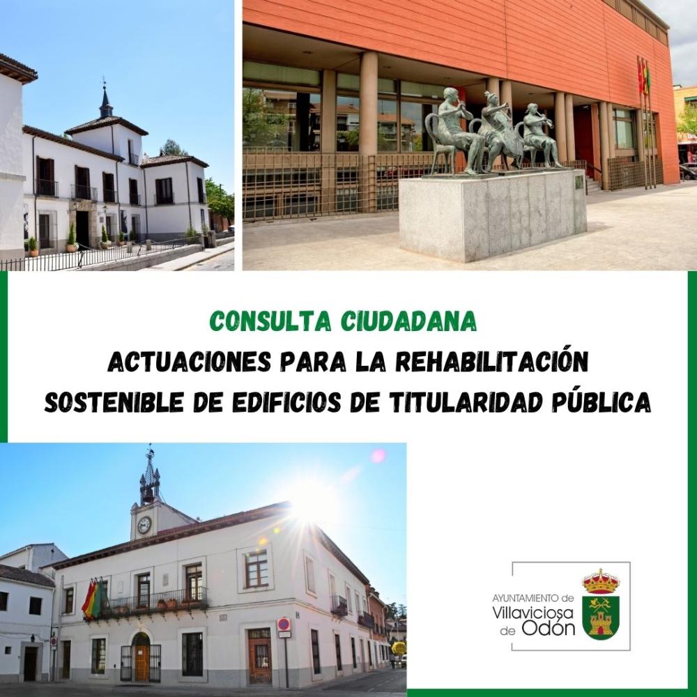  Imagen El Ayuntamiento abre una Consulta Ciudadana respecto a posibles actuaciones para la rehabilitación sostenible de edificios de titularidad pública