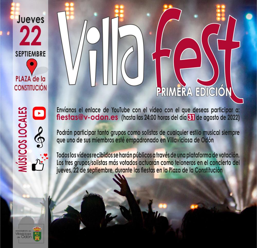  Imagen El ayuntamiento organiza la primera edición de VillaFest para promocionar a los músicos locales durante las fiestas de septiembre