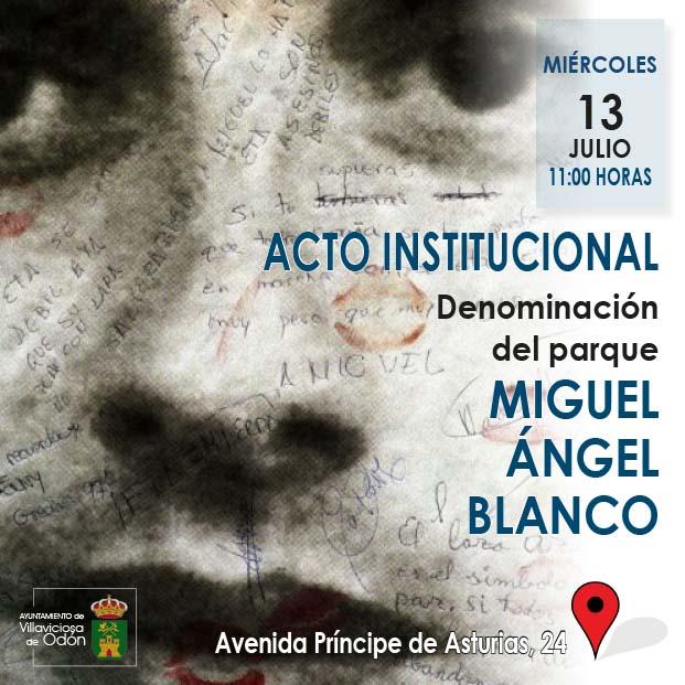  Imagen Villaviciosa de Odón celebra dos actos de recuerdo y homenaje a Miguel Angel Blanco y a todas las víctimas del Terrorismo