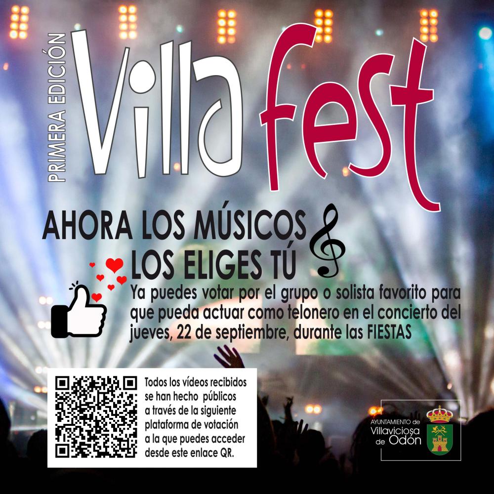  Imagen Abierto el plazo de votación para elegir a los tres grupos o solistas que participarán en el concierto de la primera edición del VillaFest