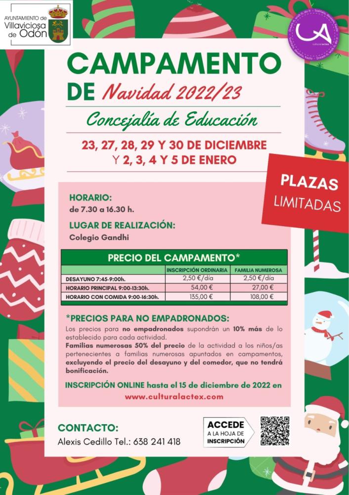  Imagen Abierto el periodo de inscripción para el Campamento de Navidad