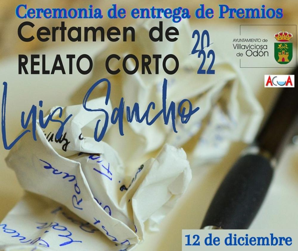 Este lunes se celebra la ceremonia de entrega de premios del Concurso de Relato Corto Luis Sancho