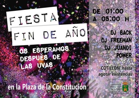 El Ayuntameinto organiza una Fiesta para dar la bienvenida al Nuevo Año