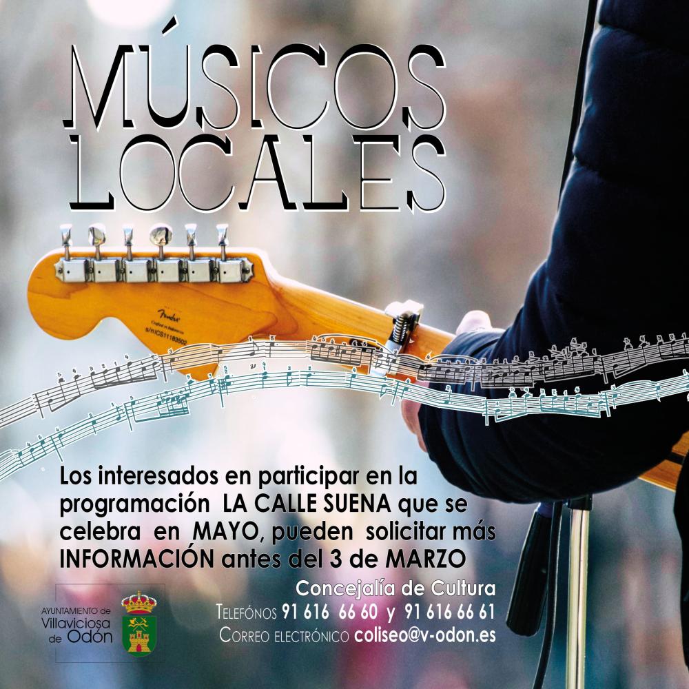  Imagen Los músicos locales que quieran participar en la actividad "La calle suena" pueden solicitar información hasta el 3 de marzo