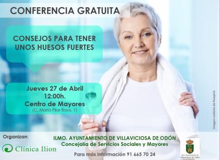 Conferencia gratuita: Consejos para tener unos huesos fuertes