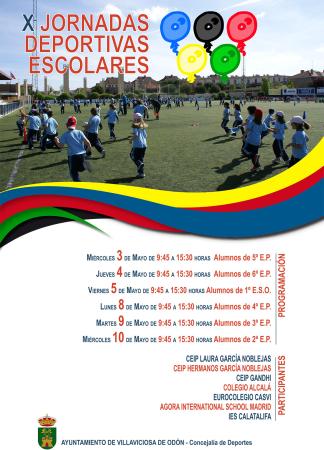 X Jornadas deportivas escolares