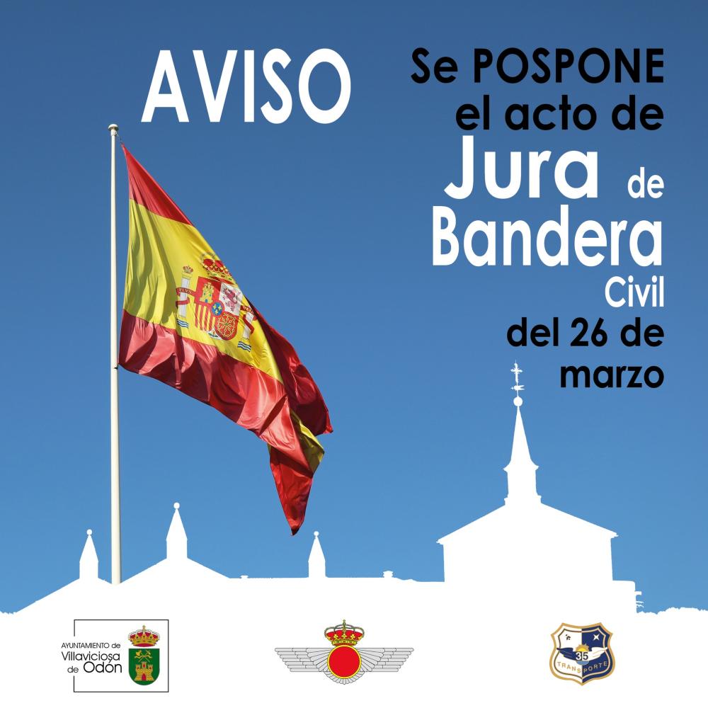  Imagen El Ejército del Aire y del Espacio comunica que se pospone el acto de Jura de Bandera para la población civil previsto el 26 de marzo en Villaviciosa de Odón