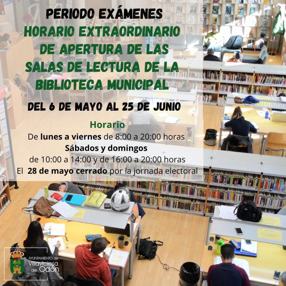 La biblioteca municipal Luis de Góngora amplía su horario durante el periodo de exámenes