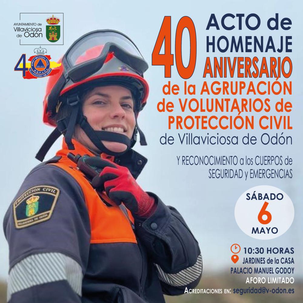  Imagen El Ayuntamiento de Villaviciosa de Odón homenajeará este sábado a la Agrupación de Protección Civil en el 40 aniversario de su creación