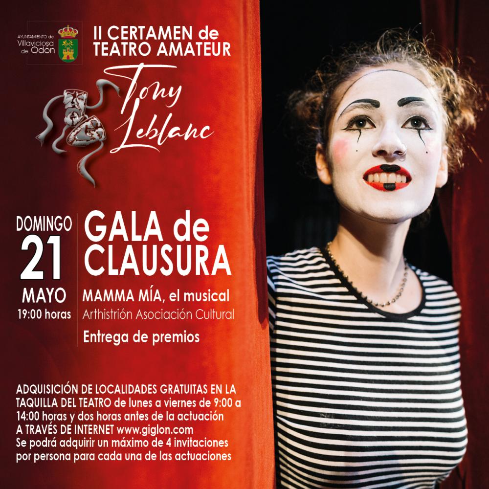  Imagen El II Certamen de Teatro Amateur Tony Leblanc bajará el telón este domingo con la Ceremonia de Clausura