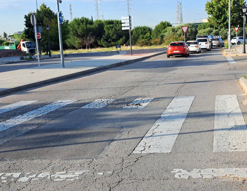  Imagen El tramo de la Avenida Calatalifa en sentido salida de Villaviciosa de Odón permanecerá cortado por obras en la calzada