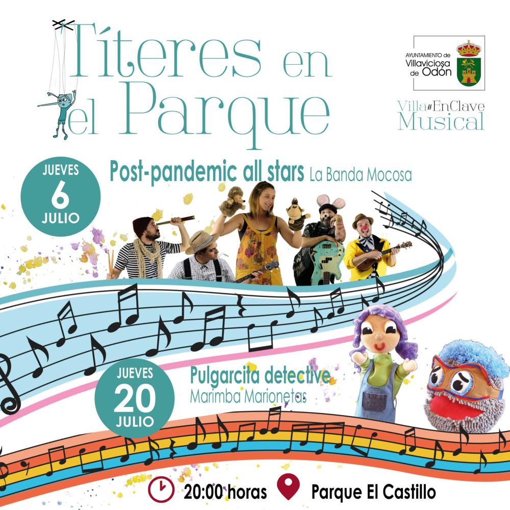  Imagen Vuelven los “Títeres en el Parque” los días 6 y 20 de julio