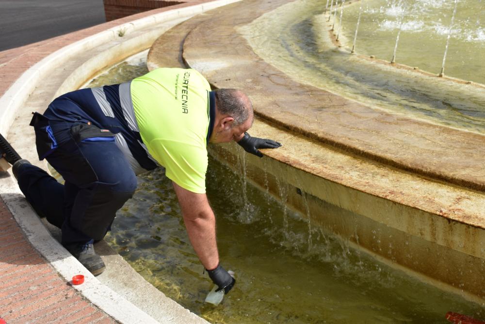 Imagen El informe encargado a una empresa externa revela que no se ha detectado la bacteria de la legionela en las fuentes ornamentales