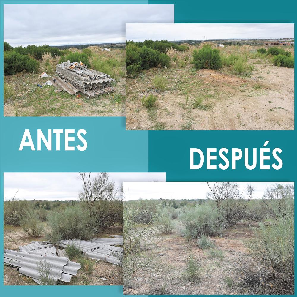  Imagen El Ayuntamiento retira 56 placas de fibrocemento con amianto depositadas de forma ilegal en dos zonas naturales de Villaviciosa de Odón