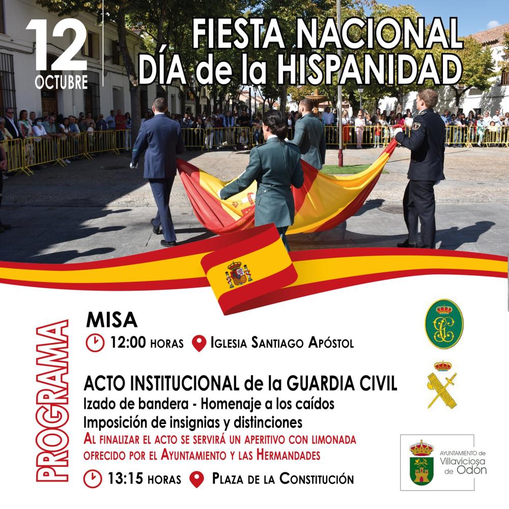  Imagen Villaviciosa celebrará la Fiesta Nacional y la Patrona de la Guardia Civil con un Misa y un acto institucional en la Plaza de la Constitución