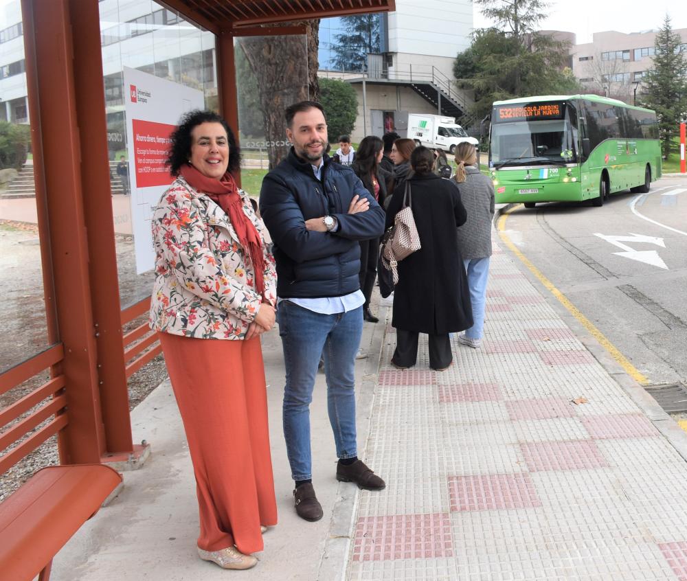  Imagen Entran en funcionamiento las nuevas paradas de las líneas 510A y 532 en el interior del Campus de la Universidad Europea para descongestionar el número de pasajeros de la línea 518