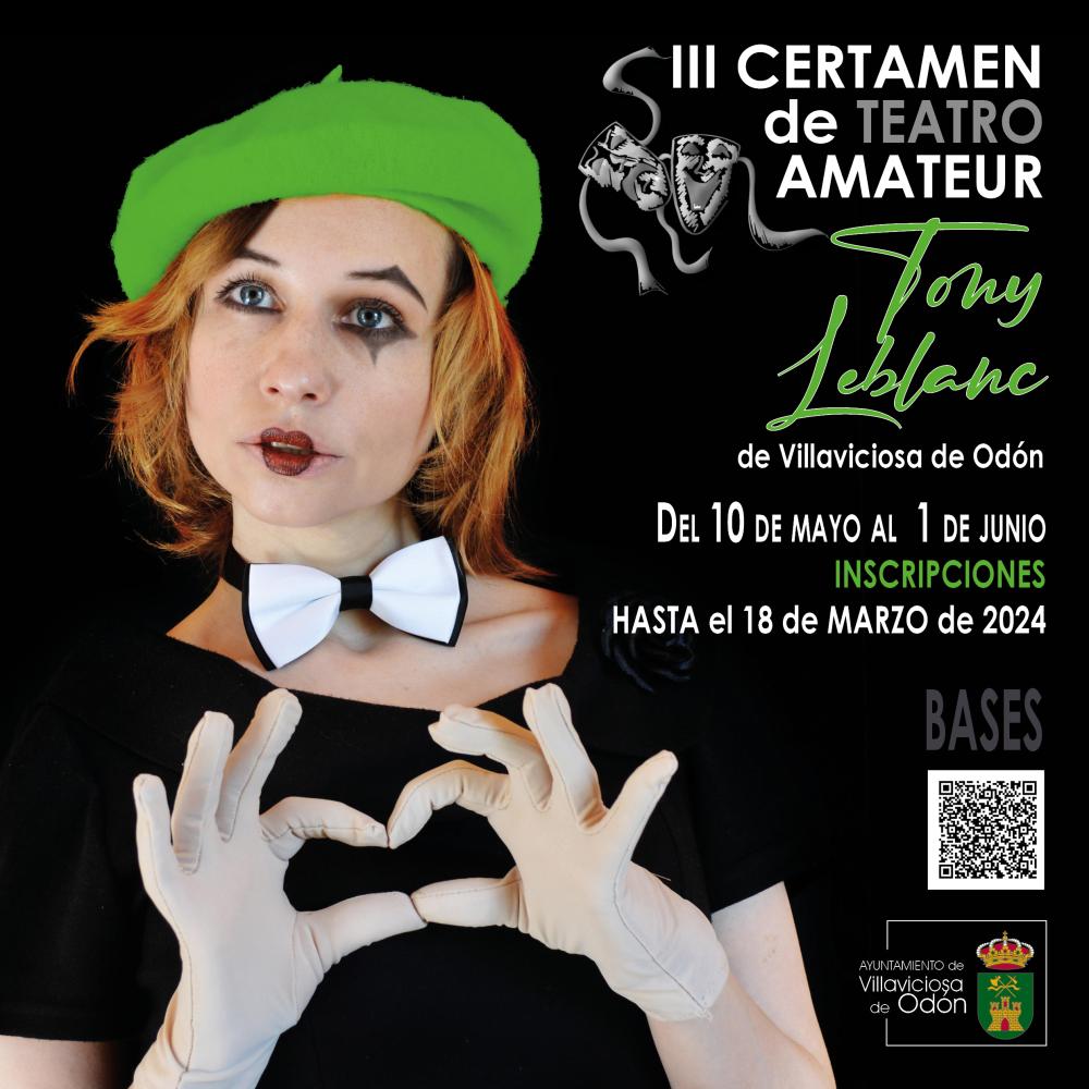  Imagen Villaviciosa de Odón abre el plazo para la inscripción de las compañías en la III edición del Certamen de Teatro Amateur Tony Leblanc