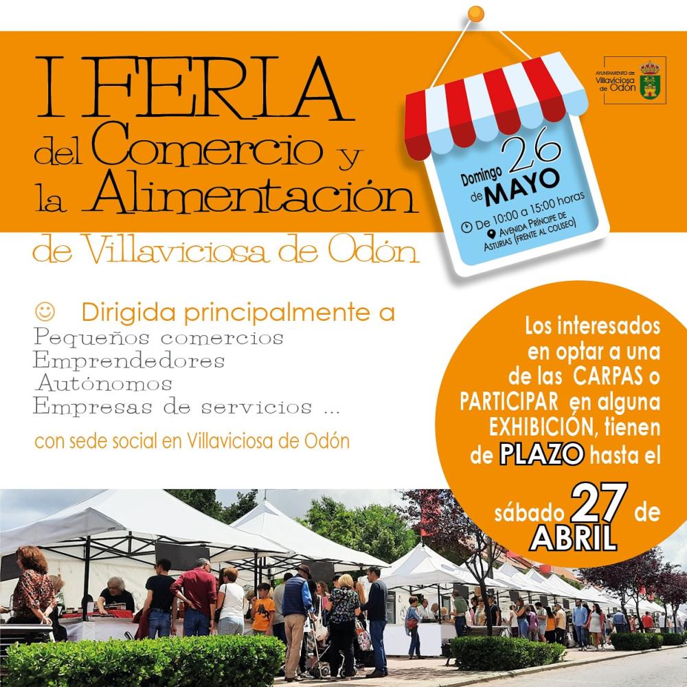 Los establecimientos interesados en participar en la I Feria del Comercio y la Alimentación pueden consultar las bases en la página web municipal