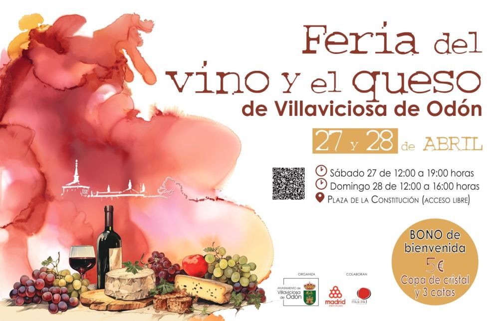  Imagen Villaviciosa de Odón celebrará este fin de semana su I Feria del Vino y del Queso