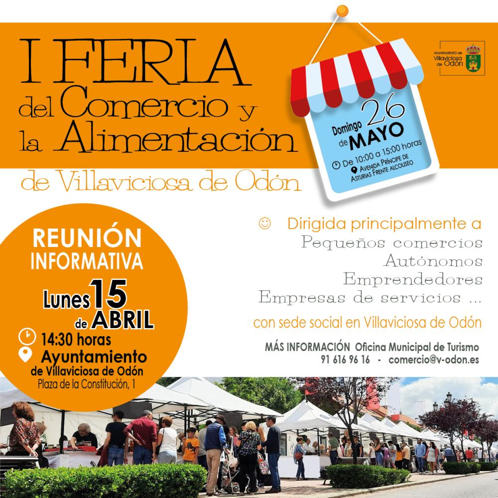 Villaviciosa de Odón celebrará su I Feria de Comercio y la Alimentación el 26 de mayo
