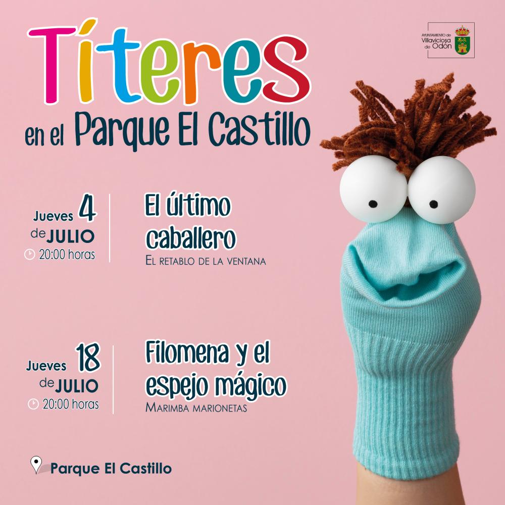  Imagen Vuelven los “Títeres en el Parque” los días 4 y 18 de julio