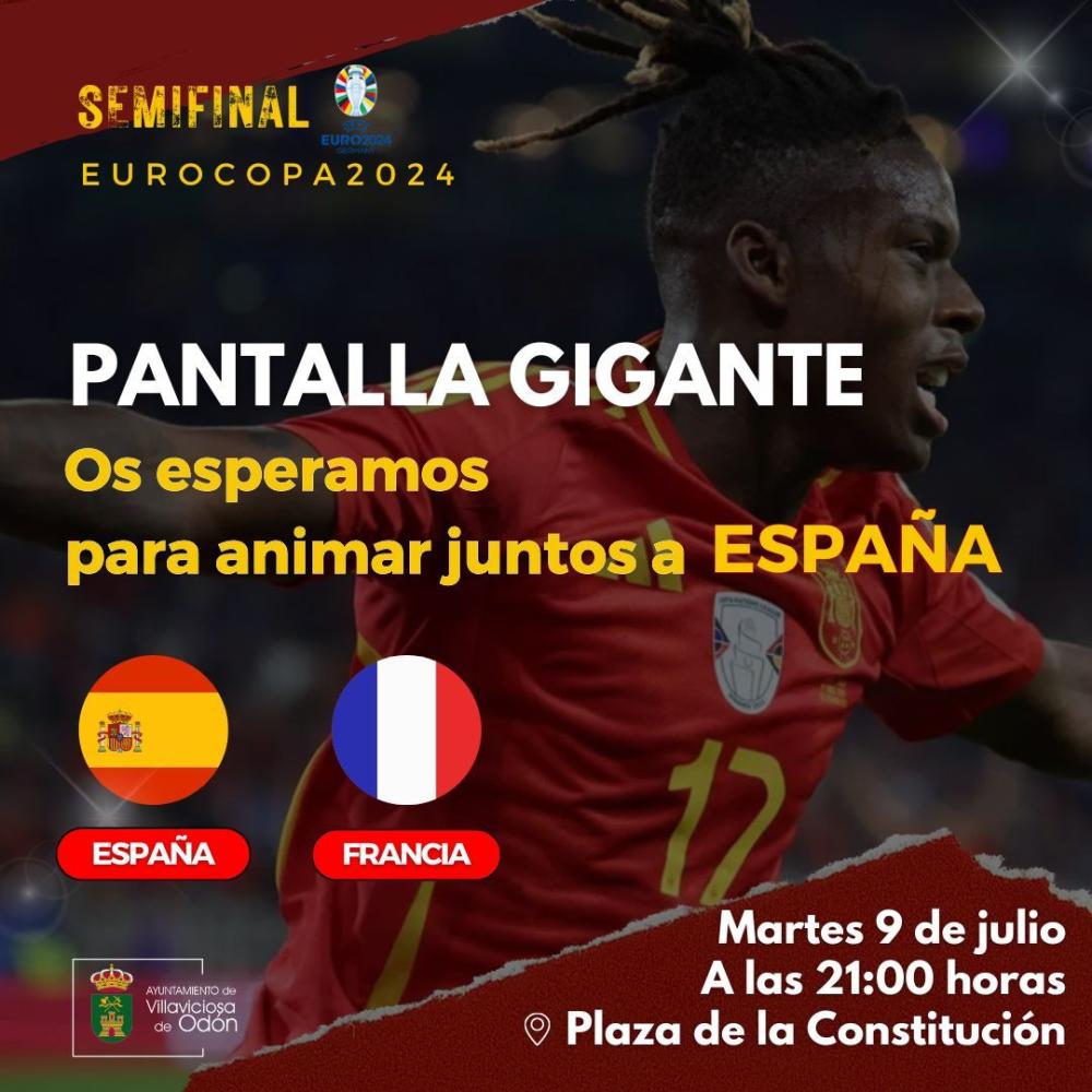  Imagen El Ayuntamiento instalará una pantalla gigante para ver el partido de semifinales de España ante Francia