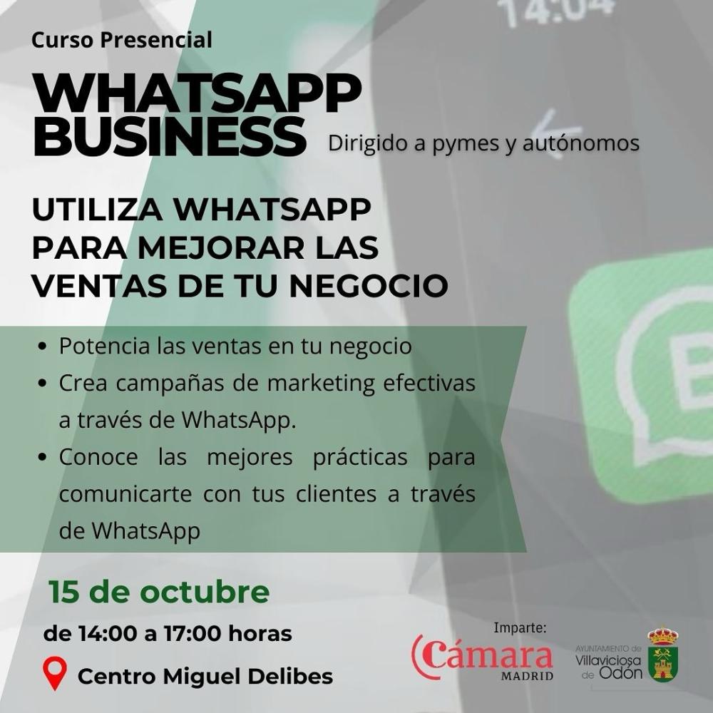 El Ayuntamiento impartirá un curso de WhatsApp Business para los comerciantes, emprendedores y autónomos del municipio
