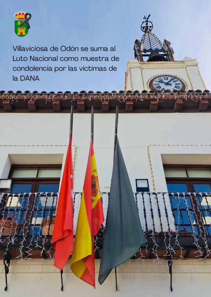  Imagen Villaviciosa de Odón se suma al Luto Nacional por las víctimas de la DANA