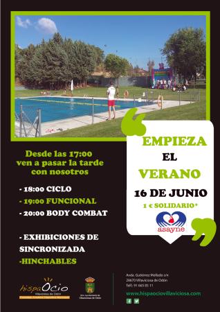 Apertura piscinas temporada de verano